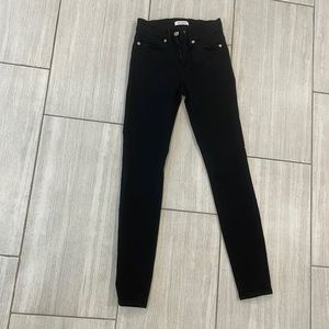 Good american good legs skinny black jeans